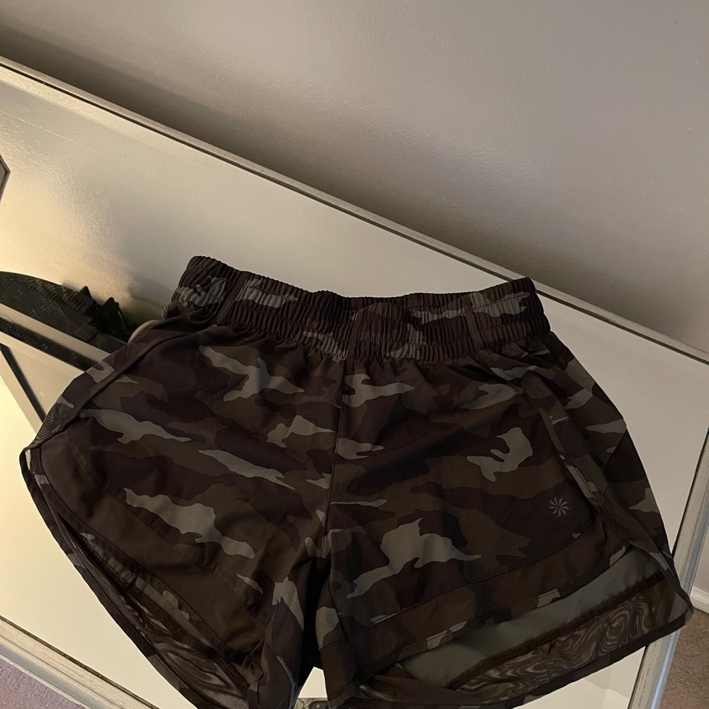 Athleta Camo Running Shorts